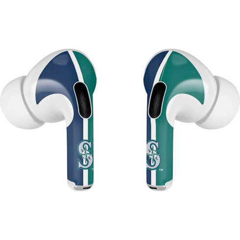 MLB Seattle Mariners Split Apple AirPods Pro Skin