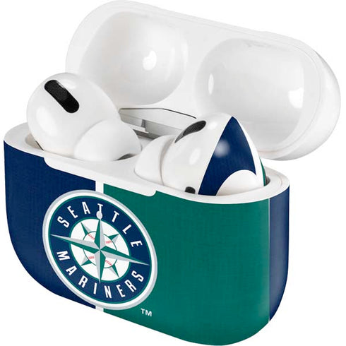 MLB Seattle Mariners Split Apple AirPods Pro Skin