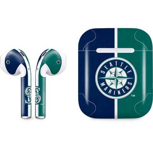 MLB Seattle Mariners Split Apple AirPods Skin