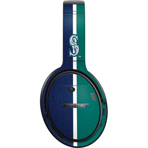 MLB Seattle Mariners Split Bose QuietComfort 35 Headphones Skin