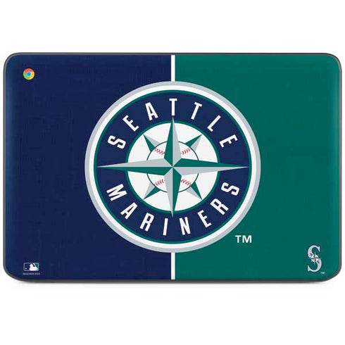 MLB Seattle Mariners Split HP Chromebook Skin