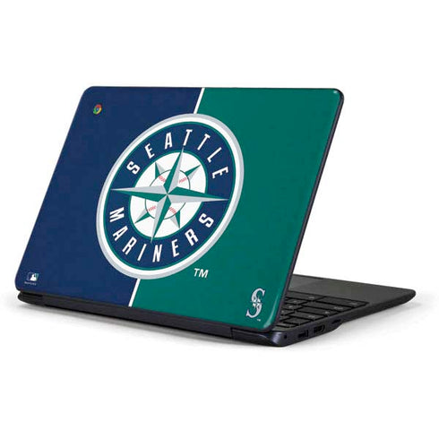 MLB Seattle Mariners Split Samsung Chromebook Skin