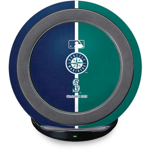 MLB Seattle Mariners Split Fast Charge Wireless Charging Stand Skin