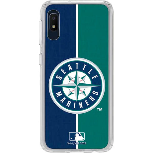 MLB Seattle Mariners Split Galaxy A10e Clear Case