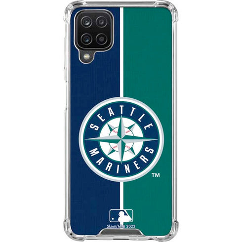 MLB Seattle Mariners Split Galaxy A12 Clear Case