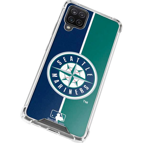 MLB Seattle Mariners Split Galaxy A12 Clear Case