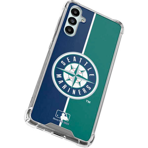 MLB Seattle Mariners Split Galaxy A14 5G Clear Case