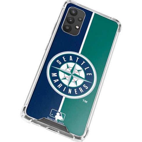 MLB Seattle Mariners Split Galaxy A32 5G Clear Case