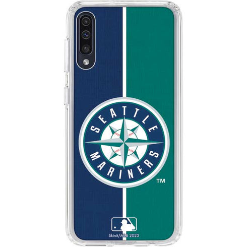 MLB Seattle Mariners Split Galaxy A50 Clear Case