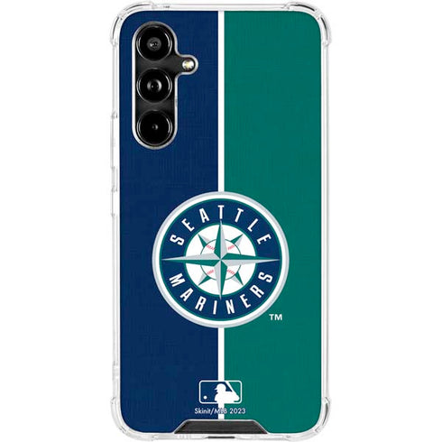 MLB Seattle Mariners Split Galaxy A54 5G Clear Case