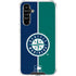 MLB Seattle Mariners Split Galaxy A54 5G Clear Case