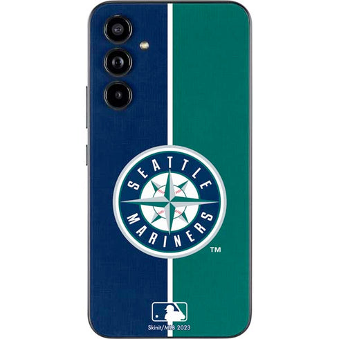 MLB Seattle Mariners Split Galaxy A54 5G Skin