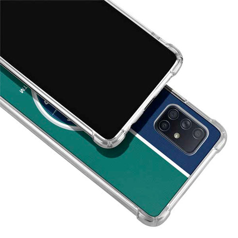 MLB Seattle Mariners Split Galaxy A71 5G Clear Case