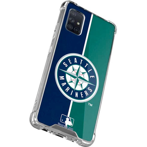 MLB Seattle Mariners Split Galaxy A71 5G Clear Case