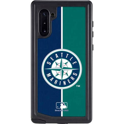 MLB Seattle Mariners Split Galaxy Note 10 Waterproof Case