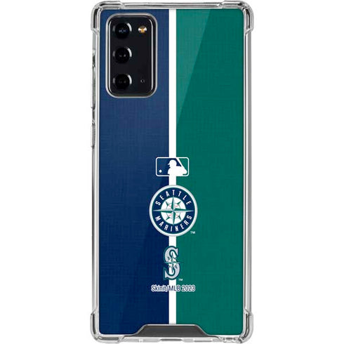 MLB Seattle Mariners Split Galaxy Note20 5G Clear Case