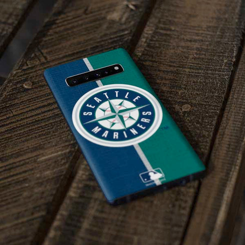 MLB Seattle Mariners Split Galaxy S10 Skin