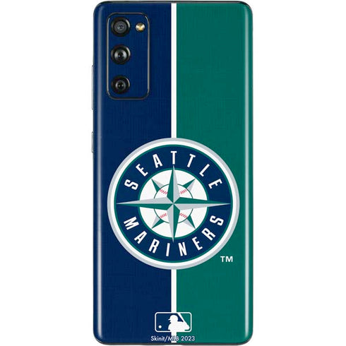 MLB Seattle Mariners Split Galaxy S20 Fan Edition Skin