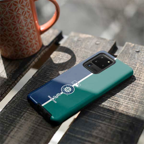 MLB Seattle Mariners Split Galaxy S20 Ultra 5G Pro Case