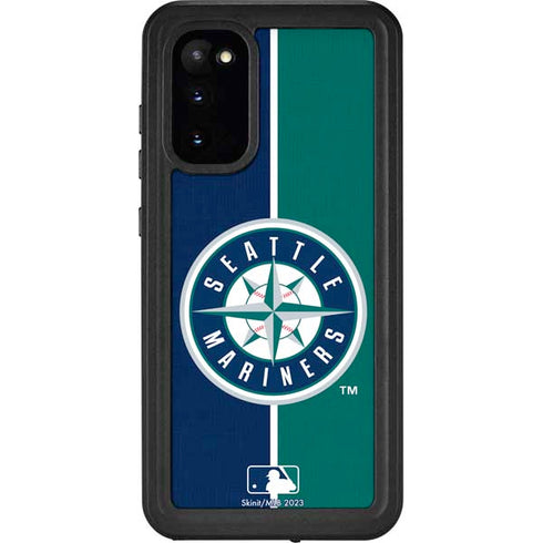 MLB Seattle Mariners Split Galaxy S20 Waterproof Case