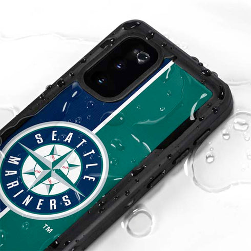 MLB Seattle Mariners Split Galaxy S20 Waterproof Case