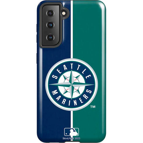 MLB Seattle Mariners Split Galaxy S21 5G Pro Case
