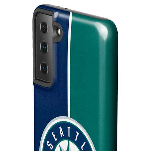 MLB Seattle Mariners Split Galaxy S21 FE Pro Case