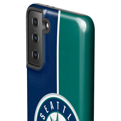 MLB Seattle Mariners Split Galaxy S21 Plus 5G Pro Case