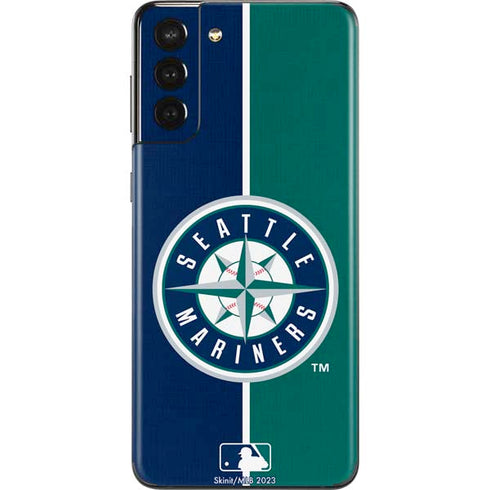 MLB Seattle Mariners Split Galaxy S21 Plus 5G Skin