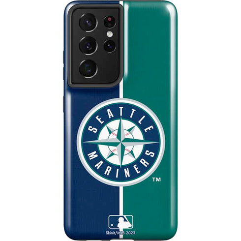 MLB Seattle Mariners Split Galaxy S21 Ultra 5G Pro Case