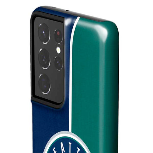 MLB Seattle Mariners Split Galaxy S21 Ultra 5G Pro Case