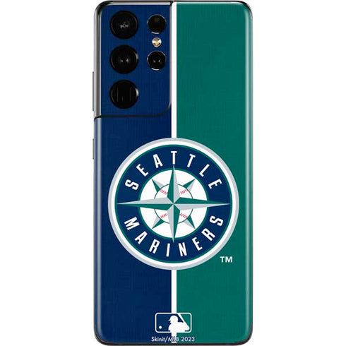 MLB Seattle Mariners Split Galaxy S21 Ultra 5G Skin