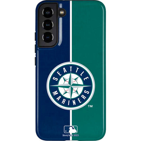 MLB Seattle Mariners Split Galaxy S22 Plus Pro Case