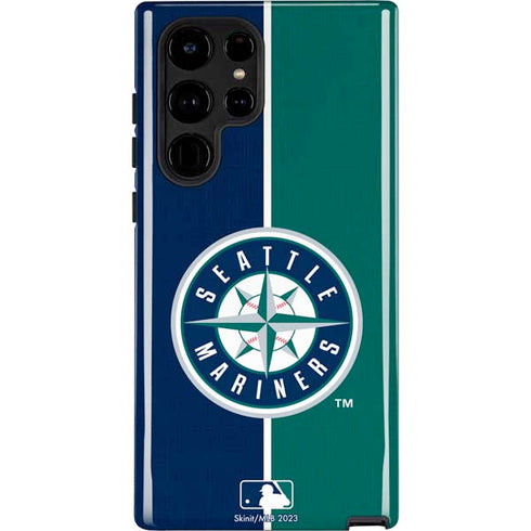 MLB Seattle Mariners Split Galaxy S22 Ultra Pro Case