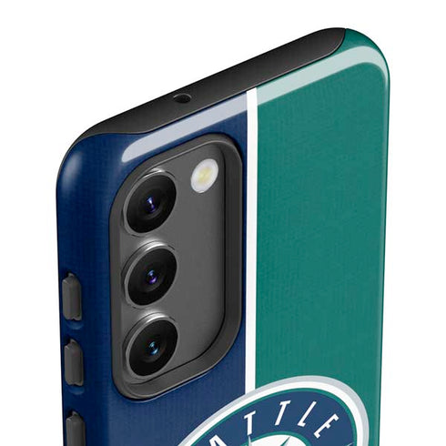 MLB Seattle Mariners Split Galaxy S23 Plus Pro Case