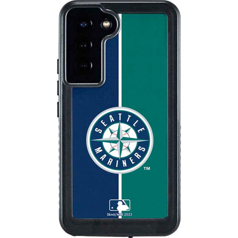 MLB Seattle Mariners Split Galaxy S23 Plus Waterproof Case