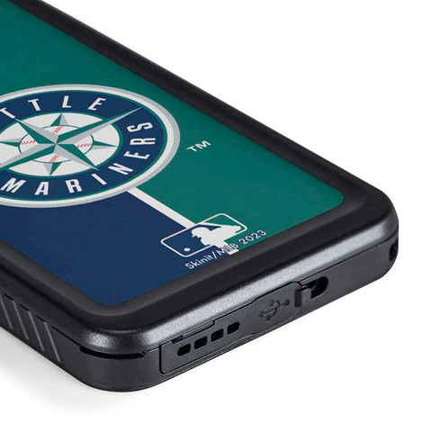MLB Seattle Mariners Split Galaxy S23 Plus Waterproof Case