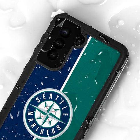 MLB Seattle Mariners Split Galaxy S23 Plus Waterproof Case