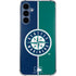 MLB Seattle Mariners Split Galaxy S24 Clear Case