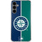 MLB Seattle Mariners Split Galaxy S24 Plus Clear Case