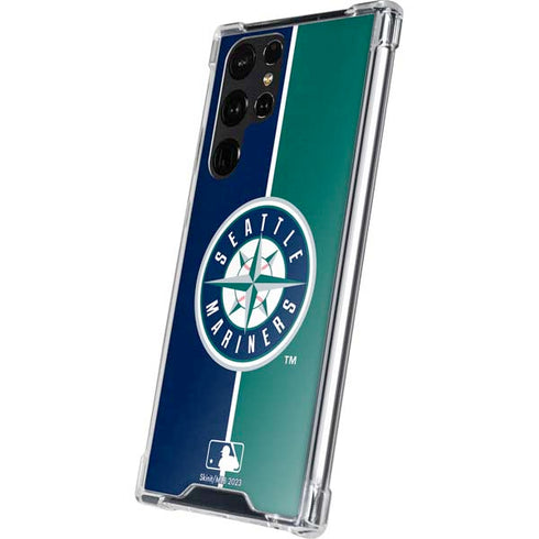 MLB Seattle Mariners Split Galaxy S24 Ultra Clear Case