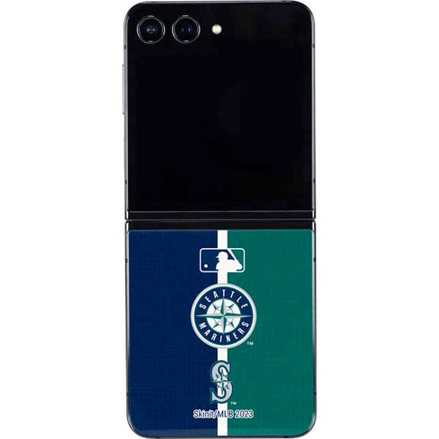 MLB Seattle Mariners Split Galaxy Z Flip5 5G Skin
