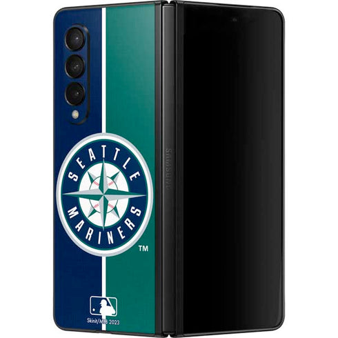 MLB Seattle Mariners Split Galaxy Z Fold3 5G Skin