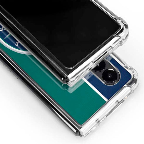 MLB Seattle Mariners Split Galaxy Z Fold4 5G Clear Case