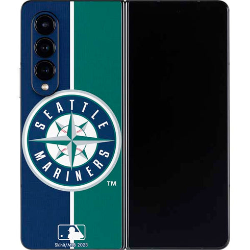 MLB Seattle Mariners Split Galaxy Z Fold4 5G Skin