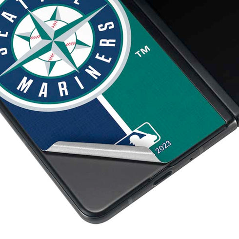 MLB Seattle Mariners Split Galaxy Z Fold4 5G Skin