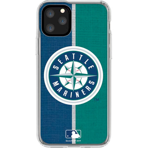 MLB Seattle Mariners Split iPhone 11 Pro Clear Case