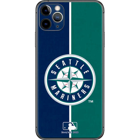 MLB Seattle Mariners Split iPhone 11 Pro Max Skin