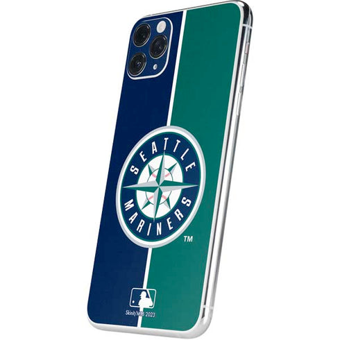 MLB Seattle Mariners Split iPhone 11 Pro Max Skin