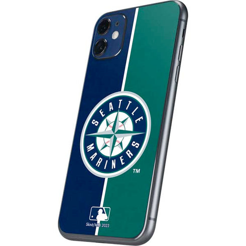 MLB Seattle Mariners Split iPhone 11 Skin